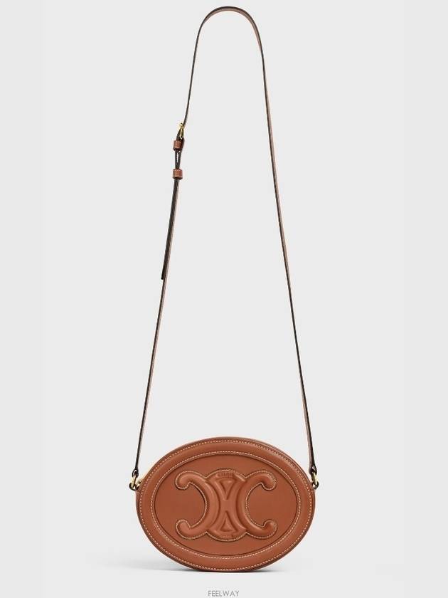 Cuir Triomphe Calfskin Cross Bag Tan - CELINE - BALAAN 6