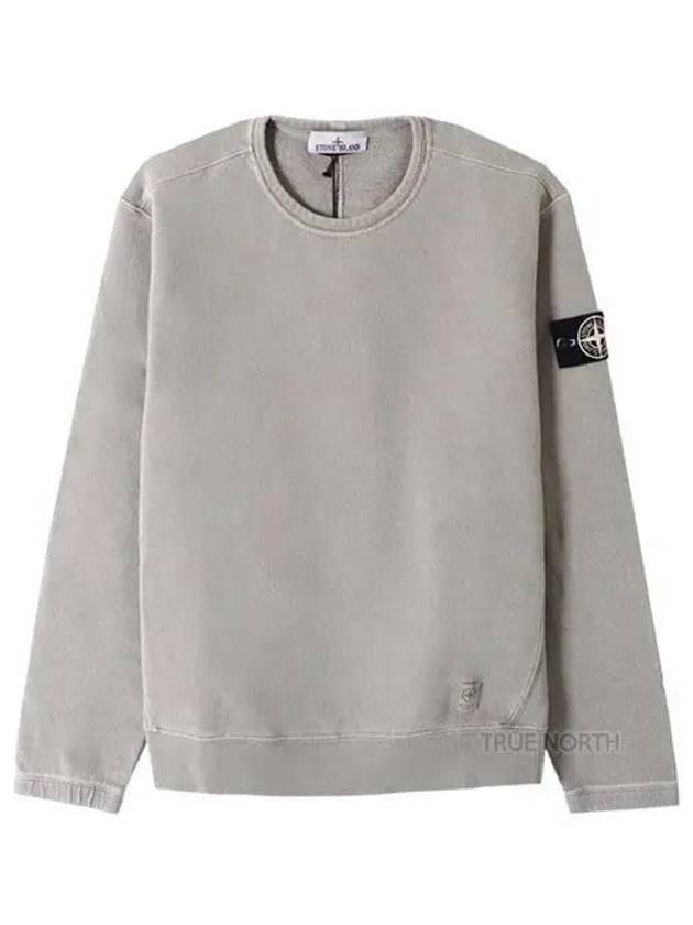 Men s 8015617T3 V0064 Logo Patch Sweatshirt Gray 1059565 - STONE ISLAND - BALAAN 1