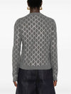 GG Crystal Embroidered Wool Cardigan Gray - GUCCI - BALAAN 4