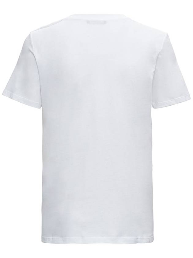 Logo Crew Neck Short Sleeve T-Shirt White - BALMAIN - BALAAN 3