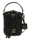 Matelasse Nappa Leather Bucket Bag Black - MIU MIU - BALAAN 2