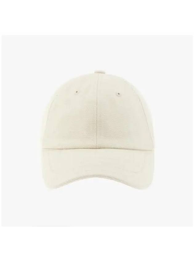 La Casquette Embroidered Logo Signature Ball Cap White - JACQUEMUS - BALAAN 3