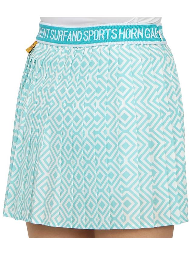 Women's Mini Pleated Skirt Mint - HORN GARMENT - BALAAN 11