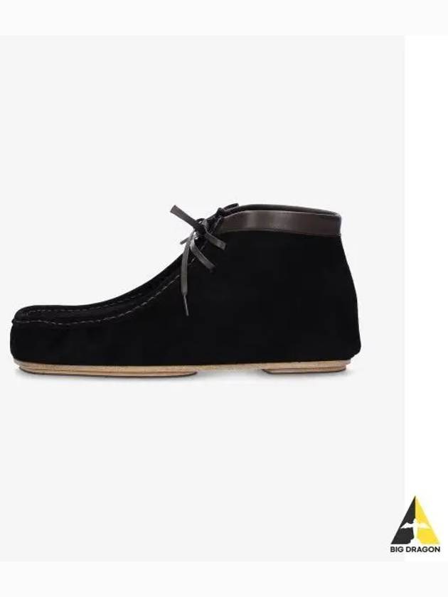 Suede Moccasin Sports Boots Black A23SS01QDBLACK - AURALEE - BALAAN 1