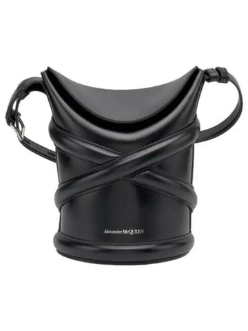 Small curve shoulder bag black - ALEXANDER MCQUEEN - BALAAN 1