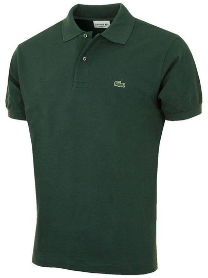 Men's Logo Classic Fit Cotton Short Sleeve Polo Shirt Green - LACOSTE - BALAAN 2