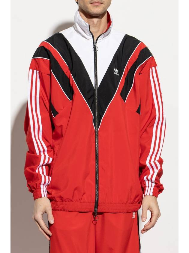 ADIDAS Originals Jacket With Stand-up Collar, Unisex, Red - ADIDAS ORIGINALS - BALAAN 5