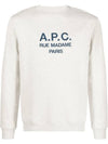 Rufus Embroidery Logo Sweatshirt Grey - A.P.C. - BALAAN 3