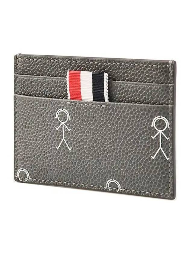 Graphic Print Grosgrain Loop Card Wallet MAW020L 07770 025 - THOM BROWNE - BALAAN 1