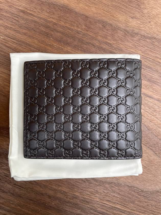 Micro GG Ssima Bifold Wallet Brown - GUCCI - BALAAN 3