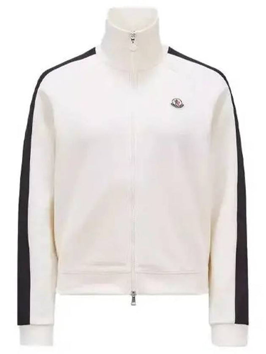 Logo zip up jacket white women s 8G00001 899V9 034 - MONCLER - BALAAN 1