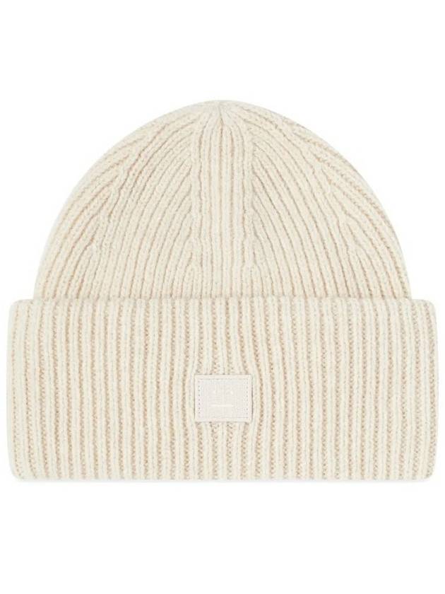 Small Face Logo Beanie Oatmeal Melange - ACNE STUDIOS - BALAAN 2