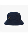 Cotton Reversible Bucket Hat Navy - BARBOUR - BALAAN 4