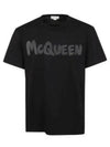 logo print cotton T shirt 794673QTABT - ALEXANDER MCQUEEN - BALAAN 2