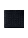 Intrecciato Weaving Half Wallet Black - BOTTEGA VENETA - BALAAN 2