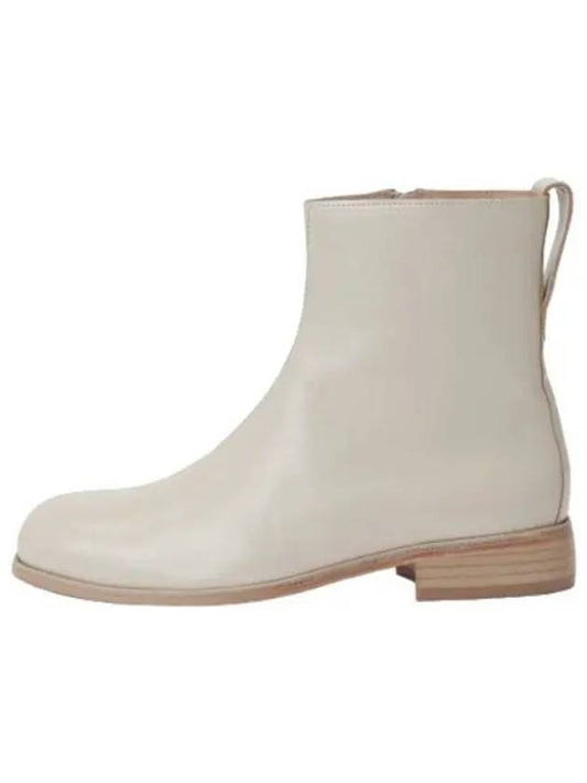 Michaelis leather boots dusty white - OUR LEGACY - BALAAN 1