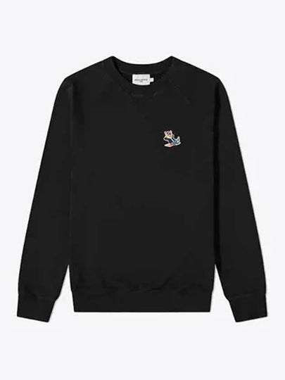 Dressed Fox Patch Classic Sweatshirt Black - MAISON KITSUNE - BALAAN 2