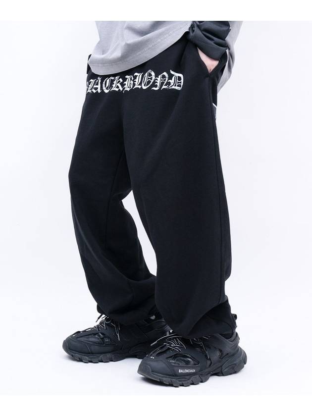 Crushed Faith Sweatpants Black - BLACKBLOND - BALAAN 1