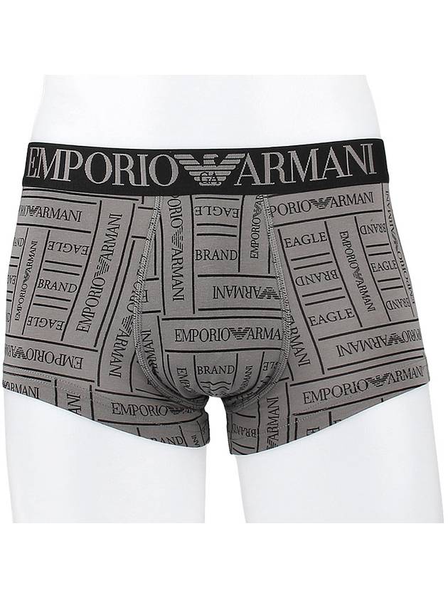 Eagle Brand Logo Band Briefs Black Grey - EMPORIO ARMANI - BALAAN 3