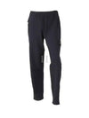 Logo Badge Fleece Regular Fit Jogger Pants Navy - STONE ISLAND - BALAAN 2