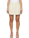 Nettuno Side Slit Nylon A-line Skirt Ivory - MAX MARA - BALAAN 2