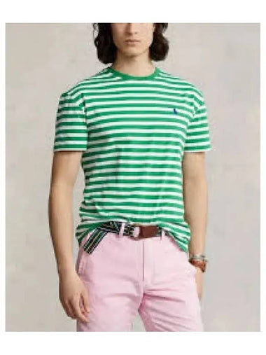 Classic fit striped jersey t shirt green 1279632 - POLO RALPH LAUREN - BALAAN 1