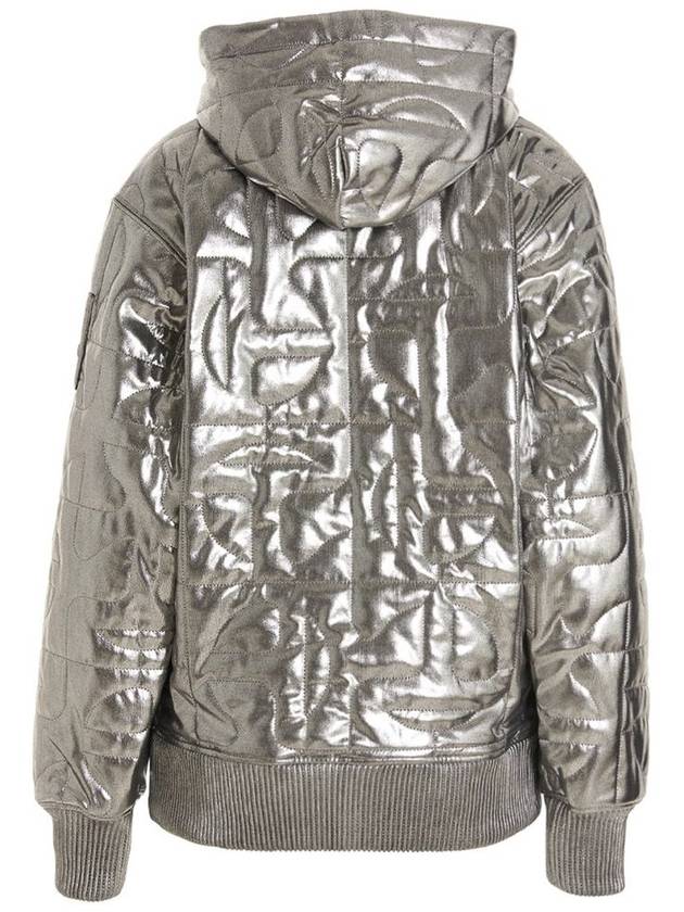 s X Telfar Quilted Unisex Hood Silver - MOOSE KNUCKLES - BALAAN 3