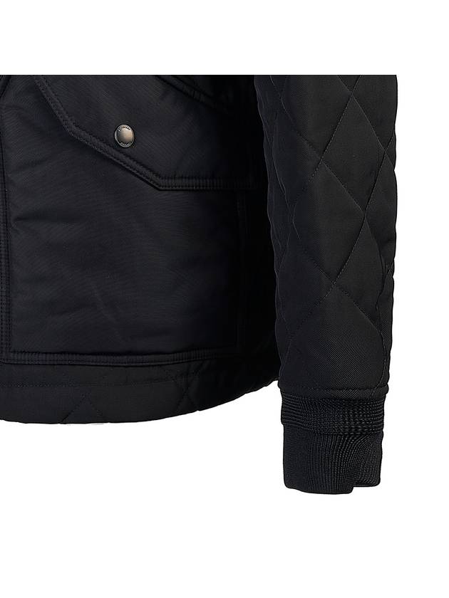 Diamond Quilted Thermoregulated Jacket Black - BURBERRY - BALAAN 7