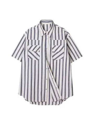 RTR Striped Western Shirt Ivory - KND - BALAAN 1