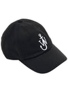 Logo Cotton Canvas Ball Cap Black - JW ANDERSON - BALAAN 5