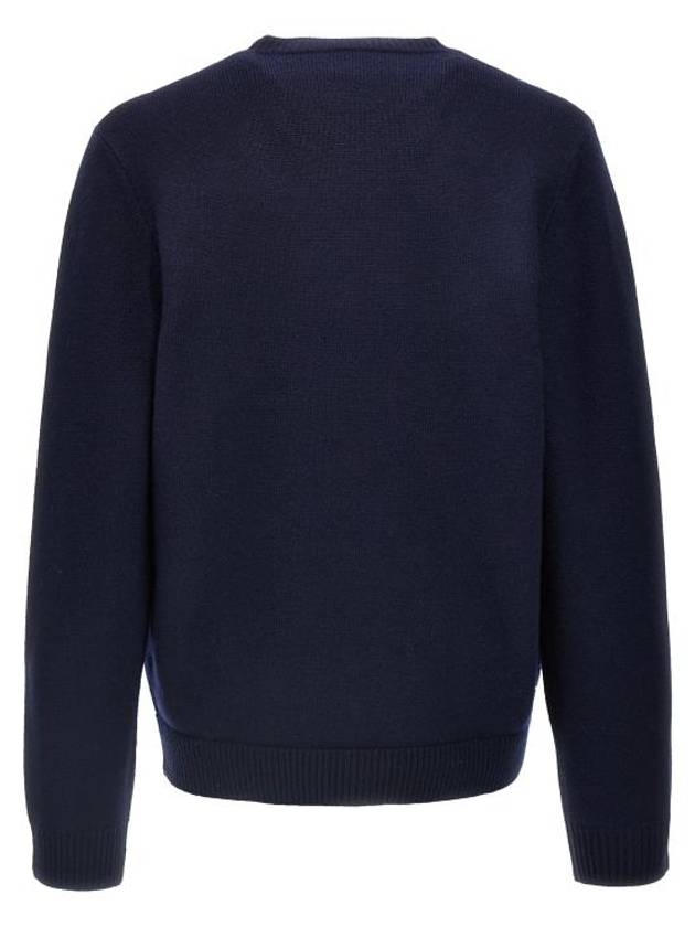 Edward Intarsia Knit Top Dark Navy - A.P.C. - BALAAN 3