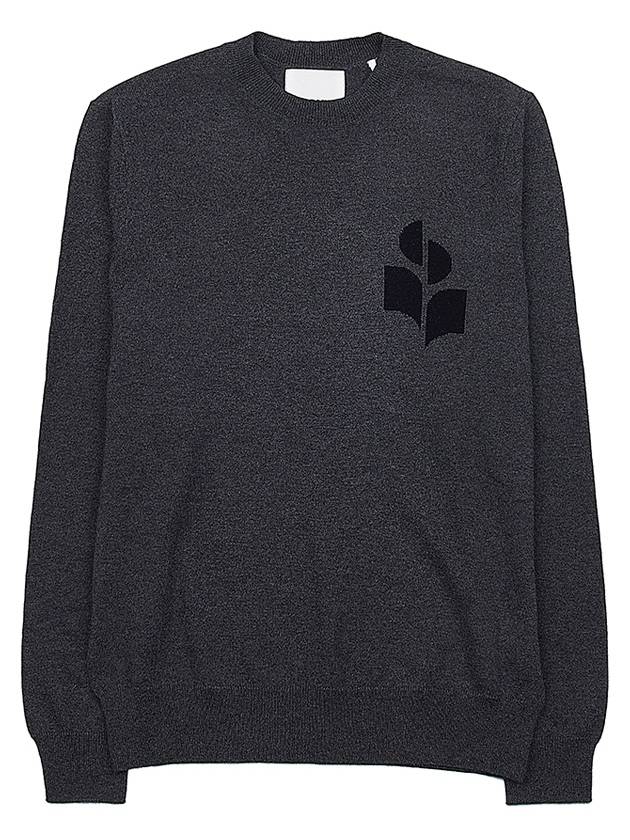 Men's Evans Logo Sweatshirt Grey - ISABEL MARANT - BALAAN 2