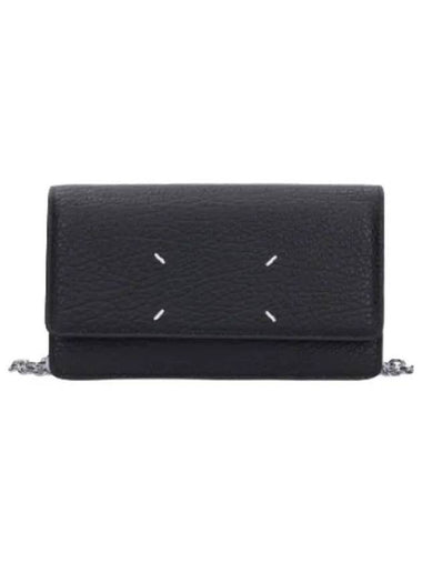 Medium Stitch Chain Wallet Black - MAISON MARGIELA - BALAAN 1