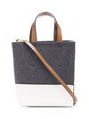 Museo Mini Wool Tote Bag Grey - MARNI - BALAAN 3