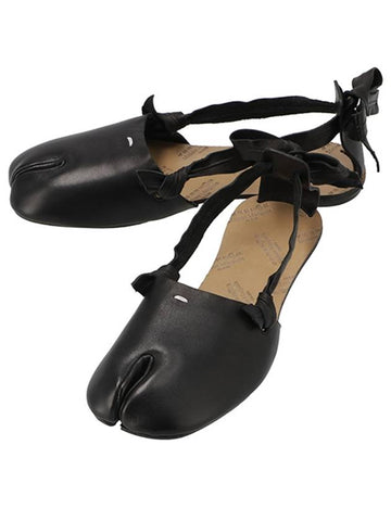 Tabi Ballet Shoes Barino Flat Black S39WP0131 T8013 MM6 - MAISON MARGIELA - BALAAN 1