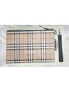 Vintage Check Clutch Bag Beige - BURBERRY - BALAAN 4