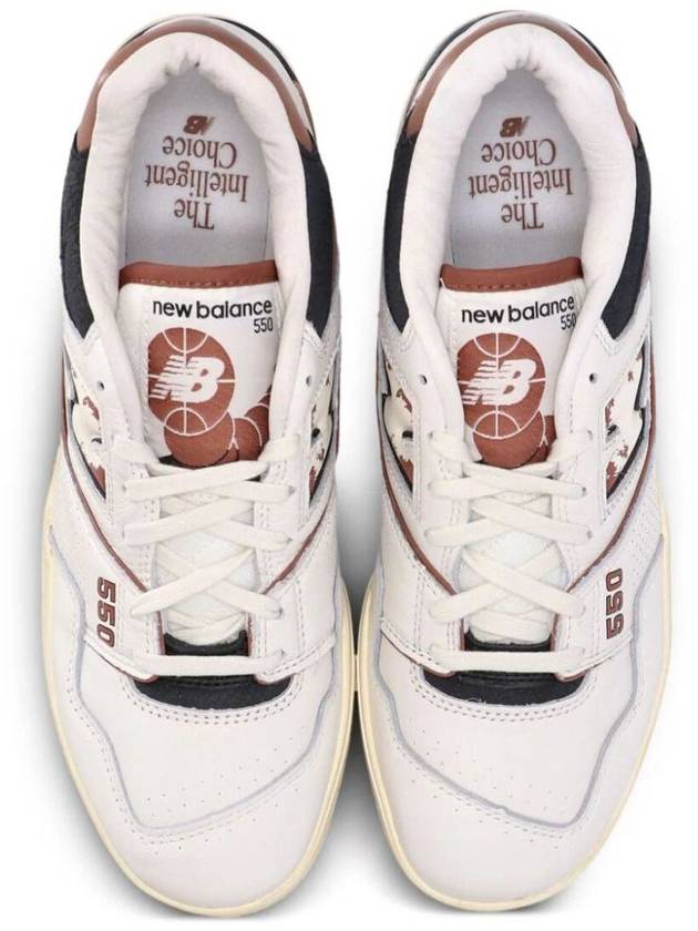 550 Low Top Sneakers White Brown - NEW BALANCE - BALAAN 4