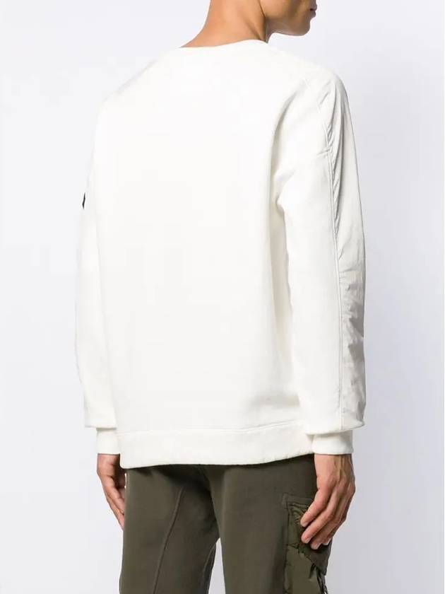 Patch Pocket Sweatshirt White 07CMSS118A 005114M 103 - CP COMPANY - BALAAN 3