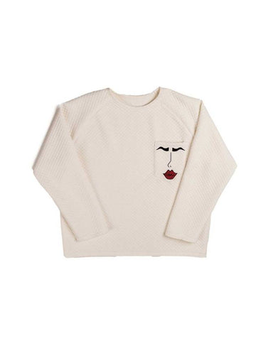 Face Pocket Sweatshirt SW04 WHITE - PLA.Y_P - BALAAN 1