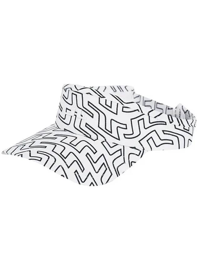 Bone Print Visor White Outline Bridge Swirl - J.LINDEBERG - BALAAN 3