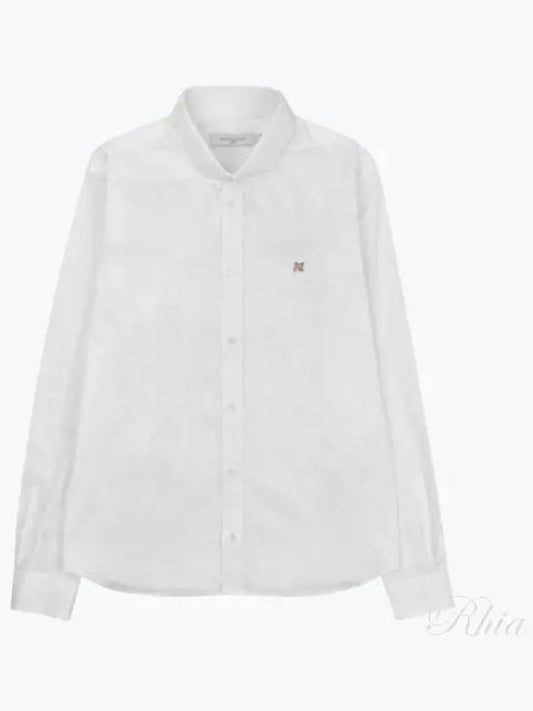 Men s Fox Head Classic Shirt Top HM00435WC0025 WH 88996 - MAISON KITSUNE - BALAAN 1