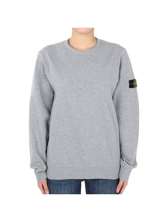 Stone Kids Waffen Patch Basic Sweatshirt Gray 781661340 V0M64 14A Adults can wear - STONE ISLAND - BALAAN 1