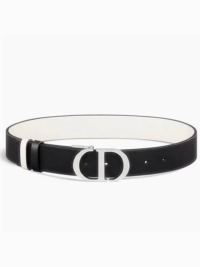 30 Montaigne Reversible Belt White Black - DIOR - BALAAN 2