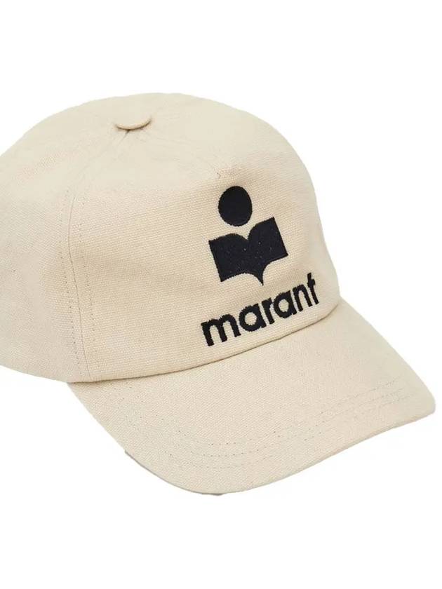 Tyron Logo Ball Cap Ecru - ISABEL MARANT - BALAAN 3