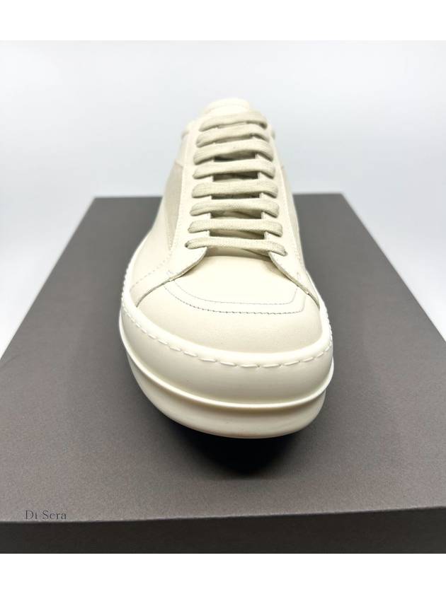 Lido Vintage Low Top Sneakers Off White - RICK OWENS - BALAAN 3