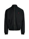 Pony Logo Twill Zip-Up Jacket Black - POLO RALPH LAUREN - BALAAN 2