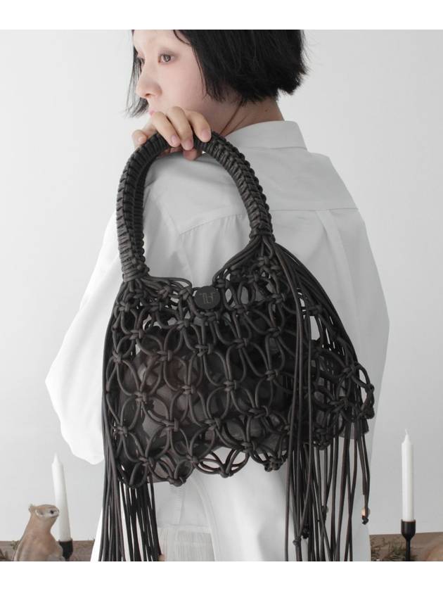 Macrame Tassel Tote Bag_BROWNWomen's Tote Bag - RUBATI - BALAAN 4