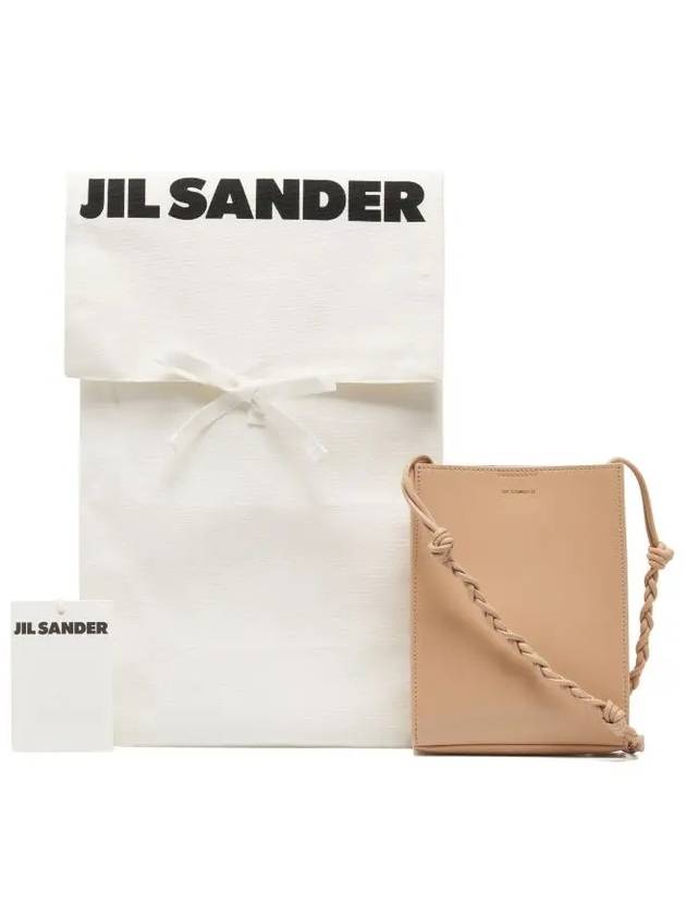 Tangle Smooth Leather Small Cross Bag Beige - JIL SANDER - BALAAN 5