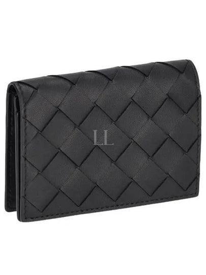 Intrecciato Card Wallet Black - BOTTEGA VENETA - BALAAN 2