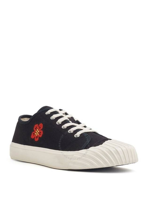 School Flower Low Top Sneakers Black - KENZO - BALAAN 3